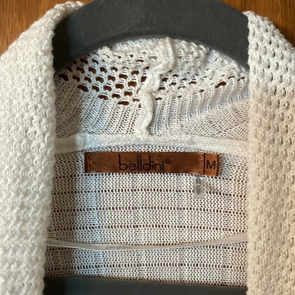 White knee length lightweight sweater - Picture 2 of 6